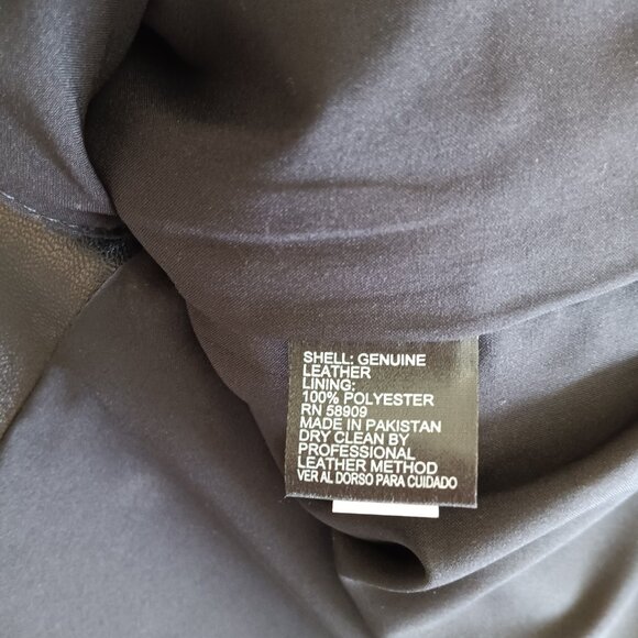 Women's Black Leather Pencil Skirt by Antonio Melani - Picture 7 of 8